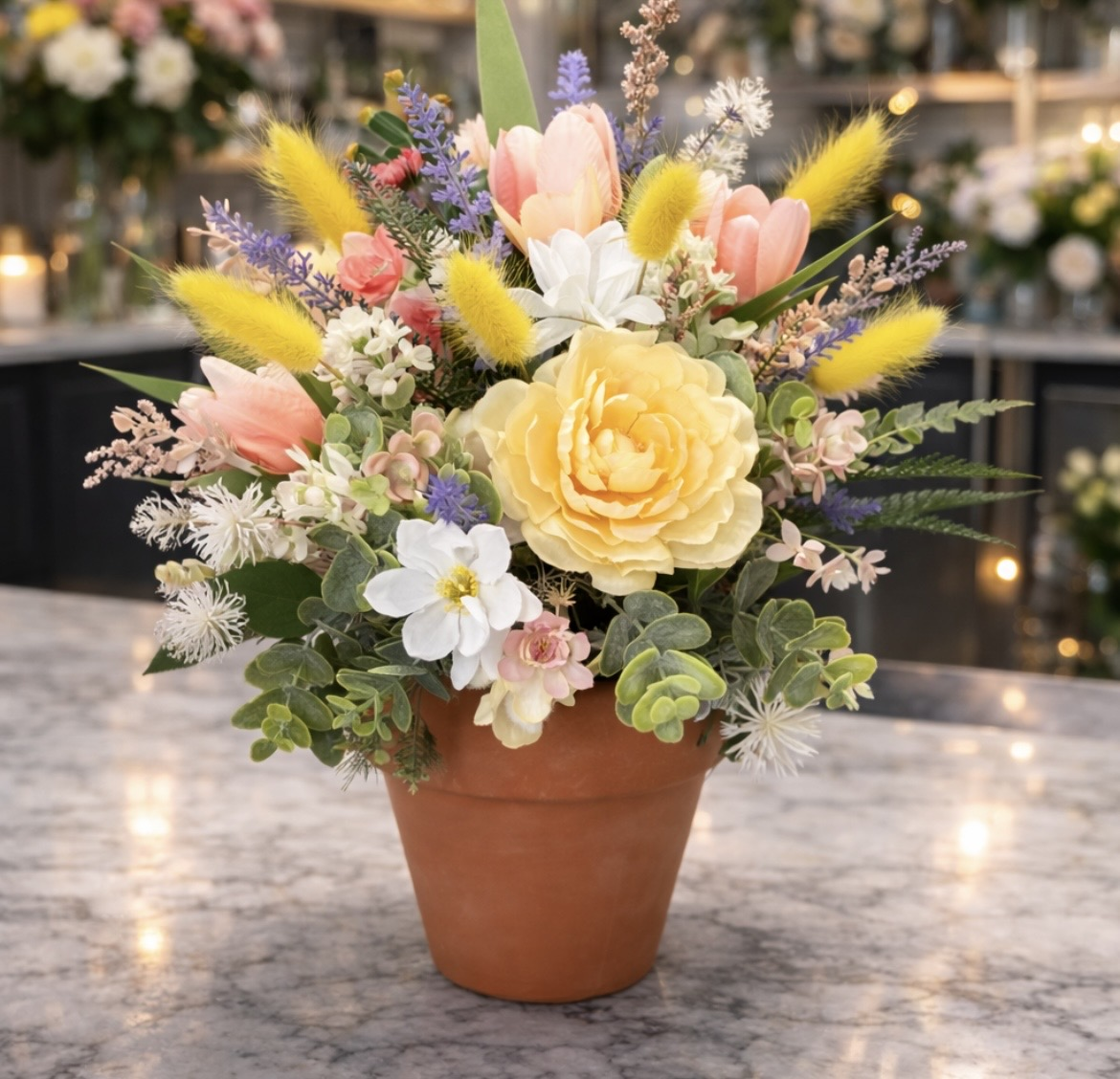 Garden Luxe- ARTIFICIAL ARRANGEMENT – Petal Passion, Ammon ID