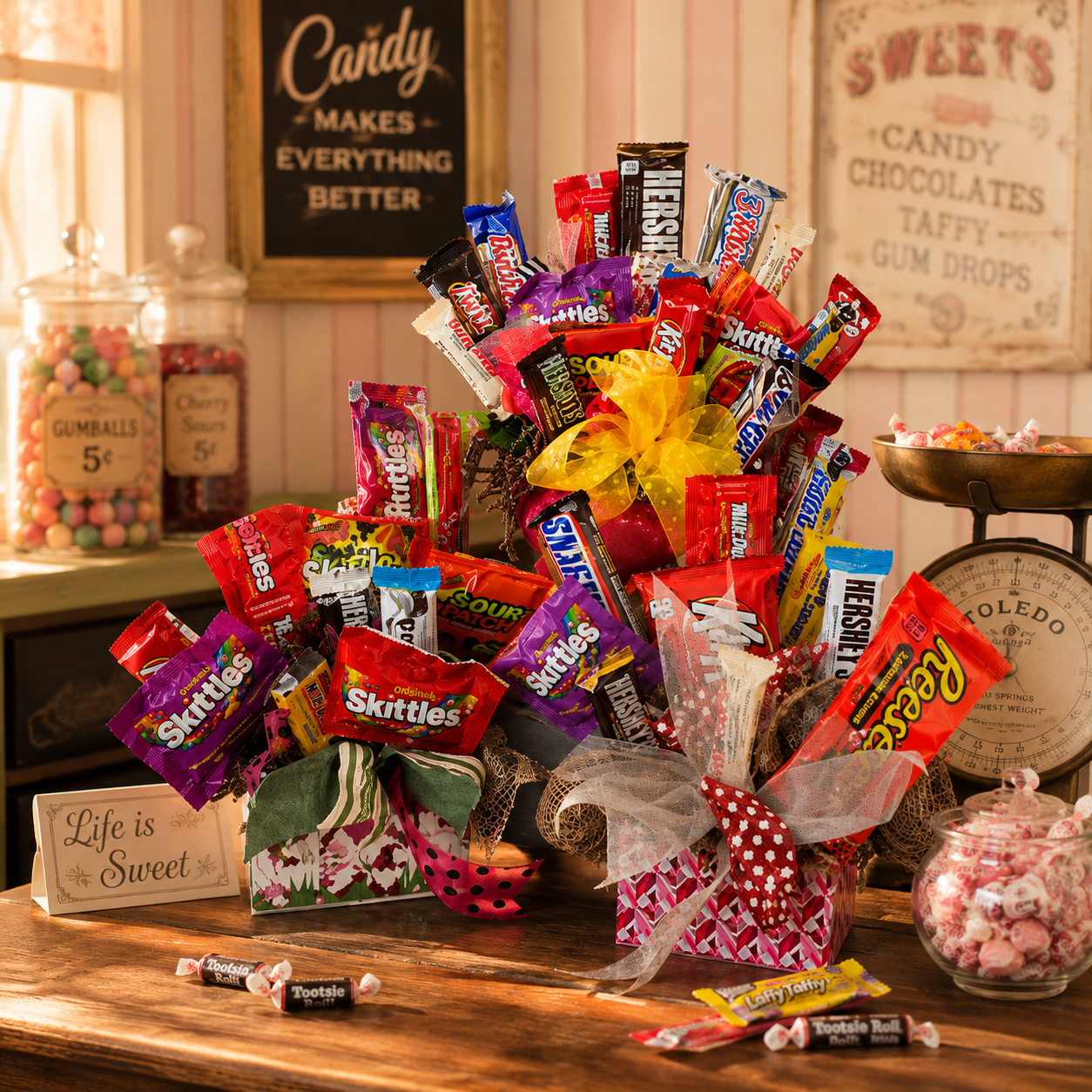 Colorful Candy Bouquets – Petal Passion, Ammon ID