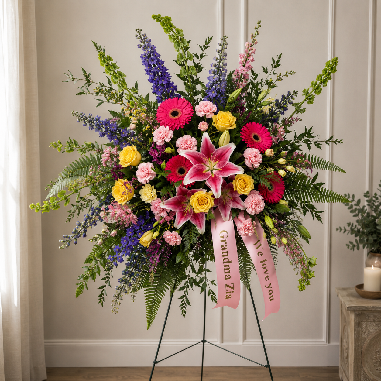 Crescent Easel – Petal Passion, Ammon ID