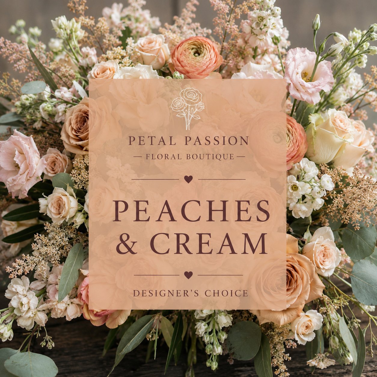 Designer Choice 1 "Peaches & Creams" – Petal Passion, Ammon ID