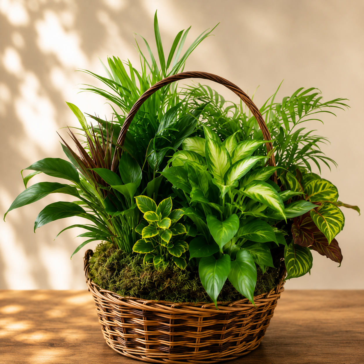 Lush Green Garden Basket – Petal Passion, Ammon ID