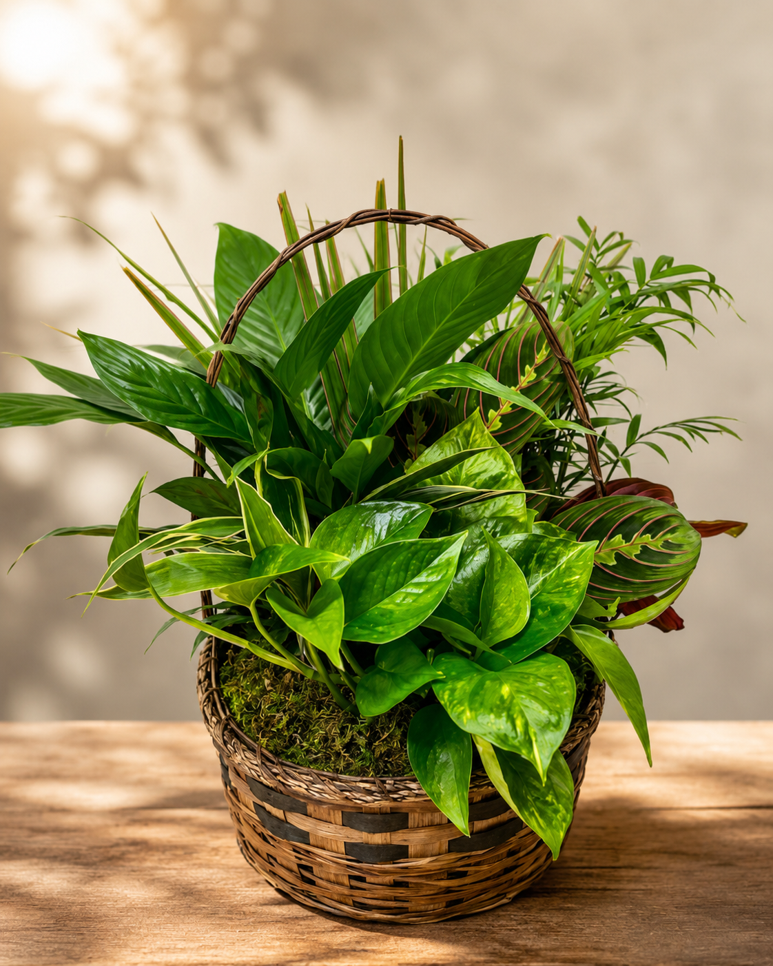 Lush Green Garden Basket – Petal Passion, Ammon ID