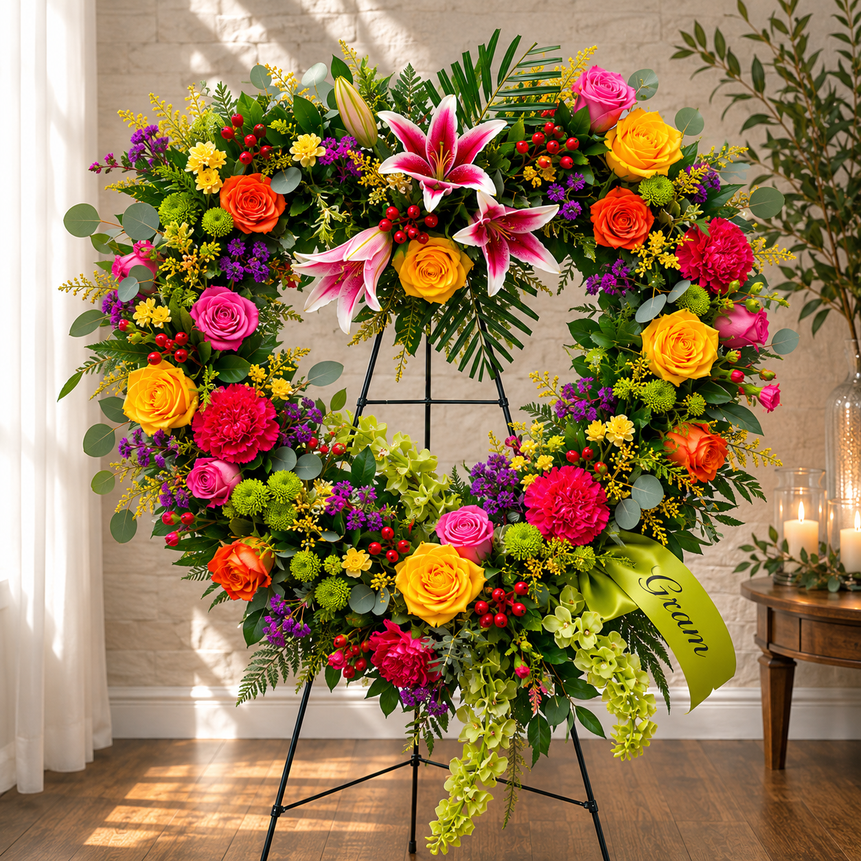 Large Heart Easel – Petal Passion, Ammon ID