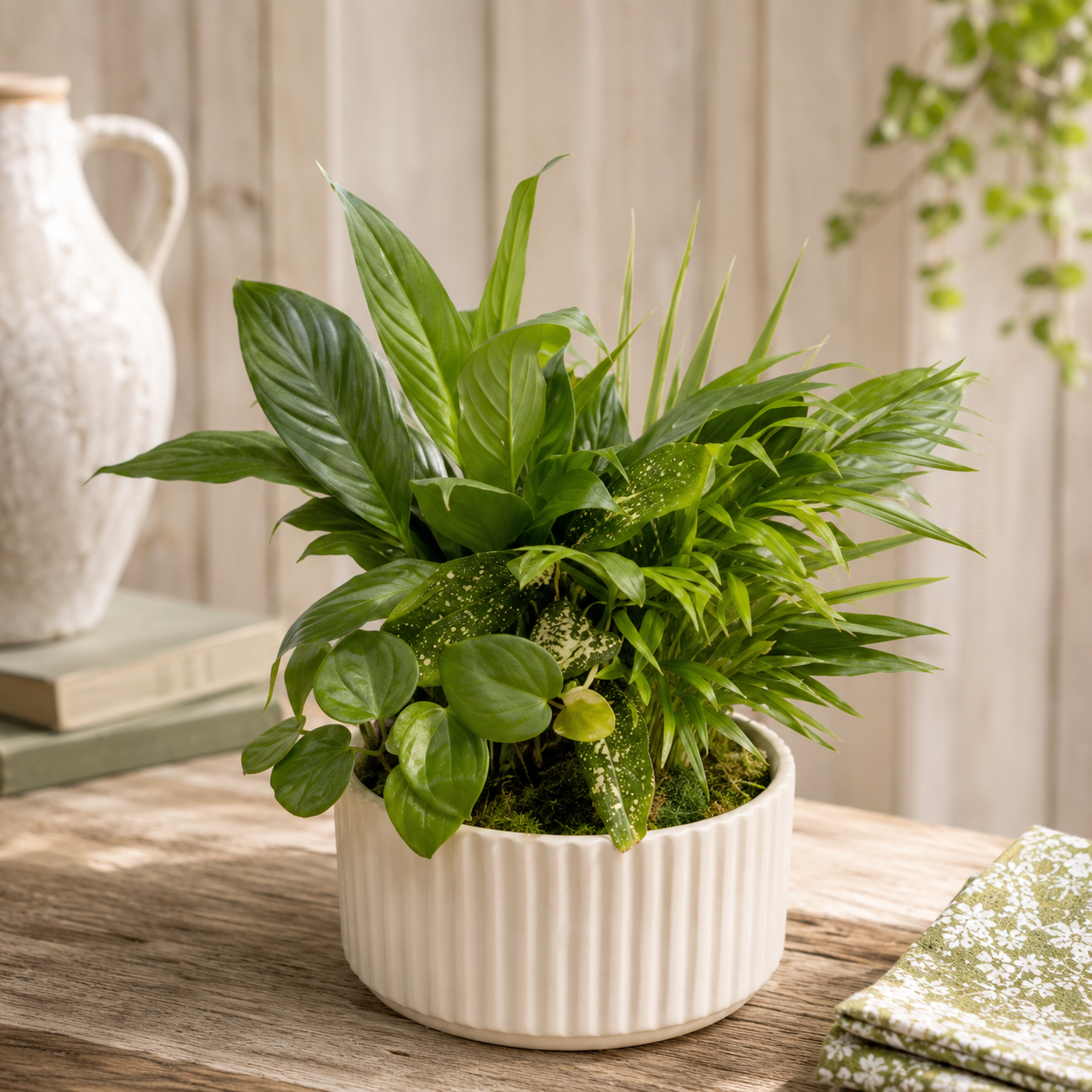 Lush Mixed Green Plant Garden – Petal Passion, Ammon ID
