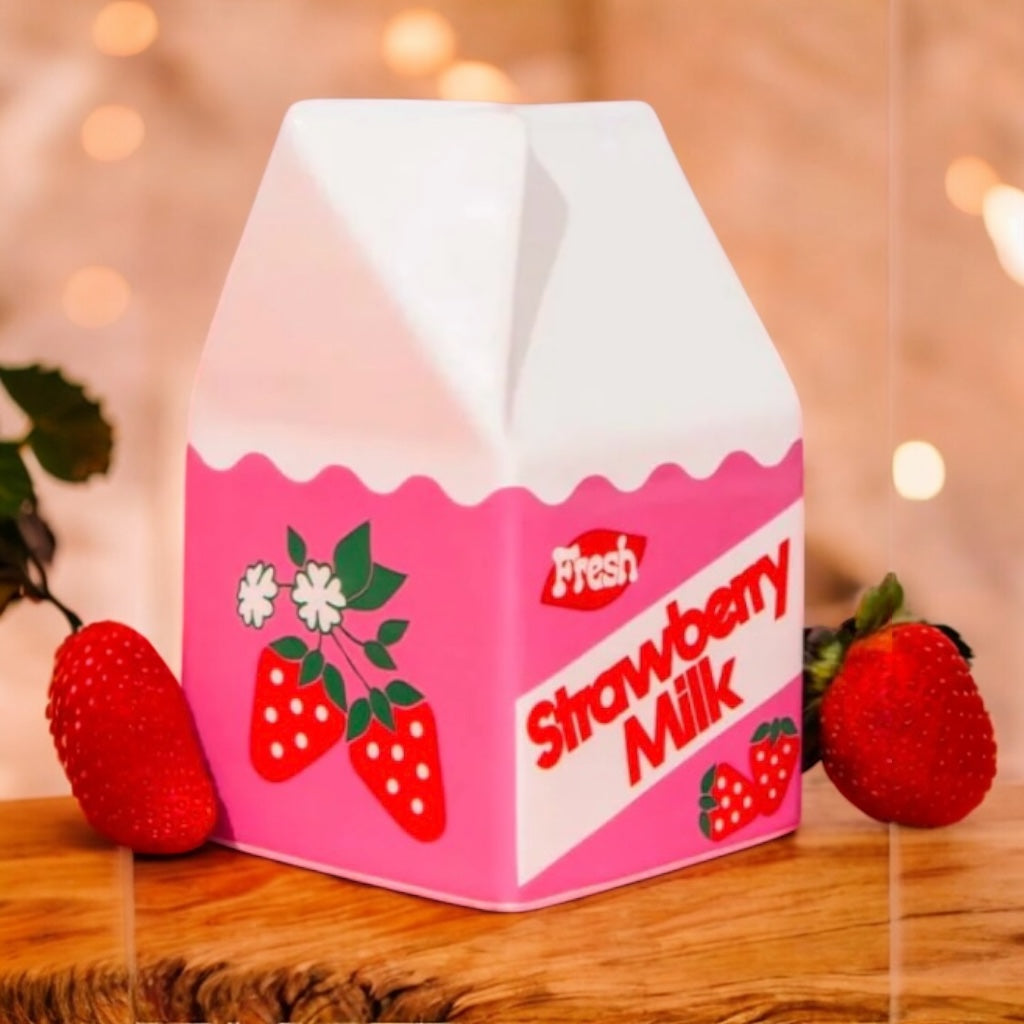 Strawberry Milk Vase – Petal Passion, Ammon ID