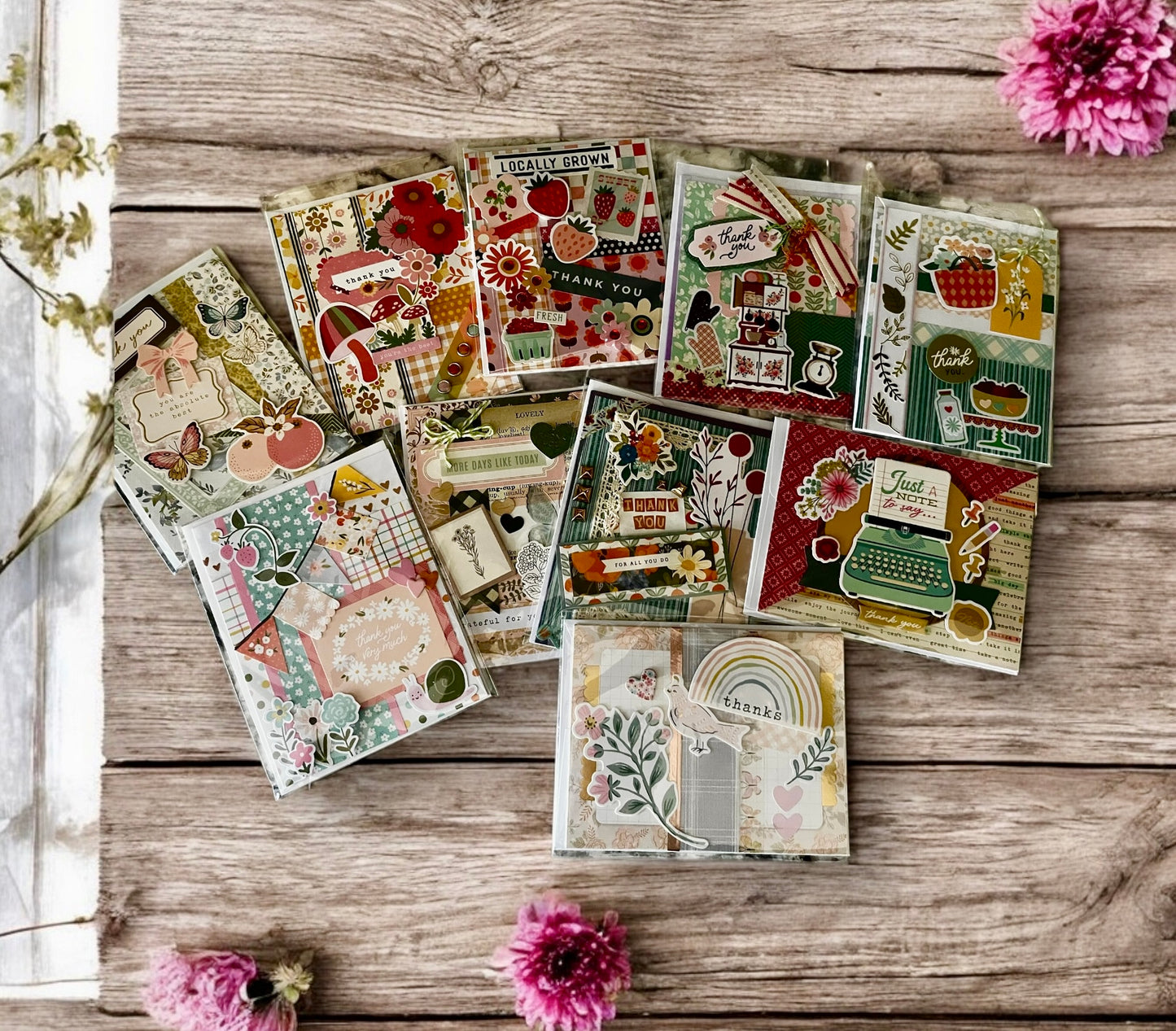 “Thank You” Appreciation Handmade Card – Petal Passion, Ammon ID