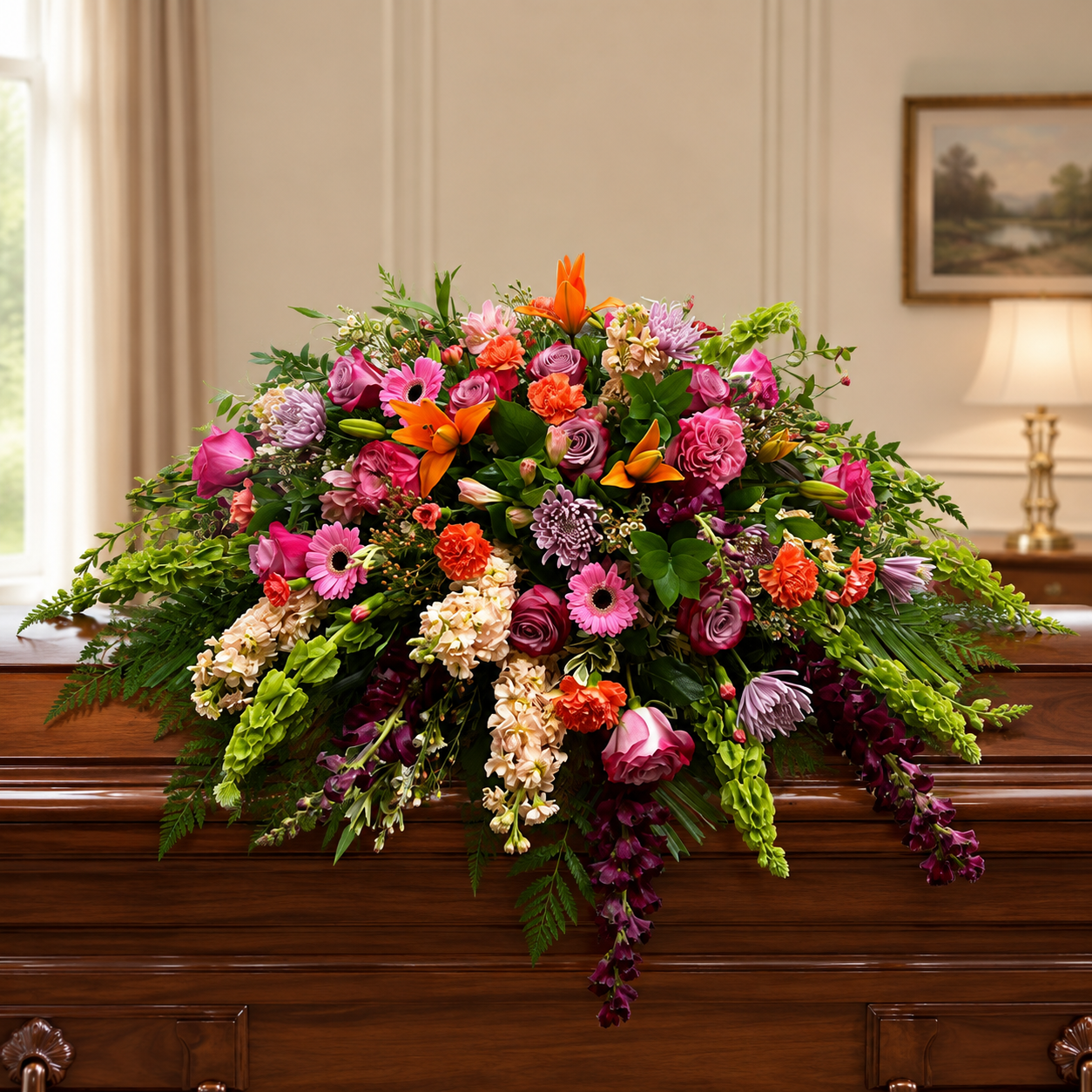 Vibrant Life Casket Spray