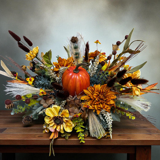 Artificial Pumpkin Centerpiece