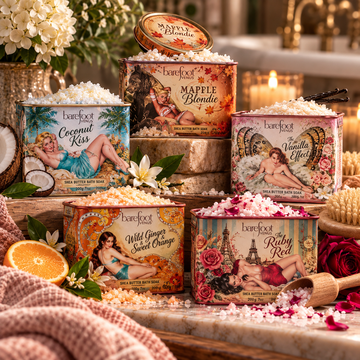 Barefoot Venus Bath Salt –  Petal Passion, Ammon ID