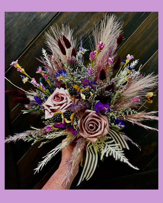 Dried/Preserved Bouquet with lavender accents