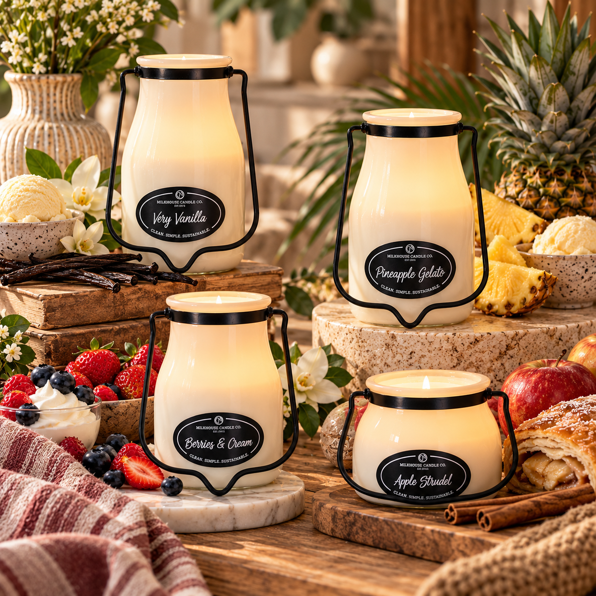 Small Milk House Candle –  Petal Passion, Ammon ID