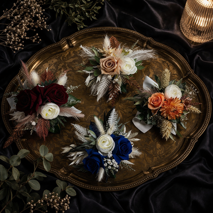 Freeze Dried Rose Wrist Corsage –  Petal Passion, Ammon ID
